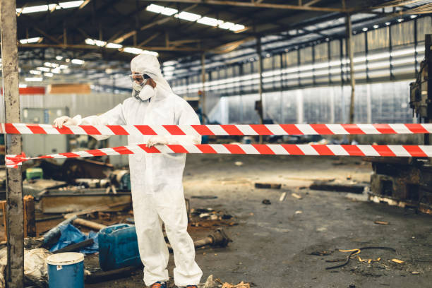 Professional Drug Lab Cleanup technician working in Massapequa Park, NY
